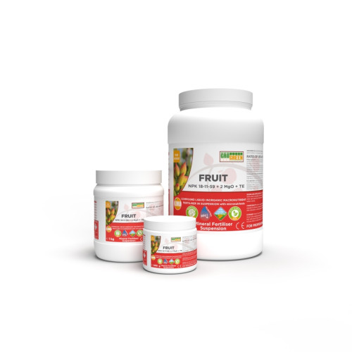 Добриво Гель Фрут 200 г NPK 18-11-59+2MgO + TE ГроГрін | Fruit Gro Green